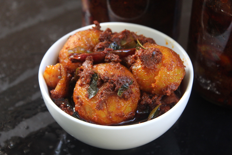 Andhra Amla Pickle | Usirikaya Pachadi served in a bowl