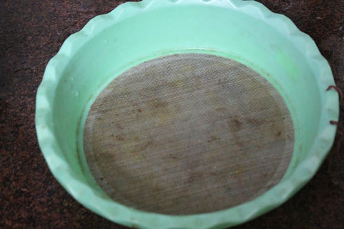 take a sieve