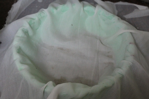 line with muslin
