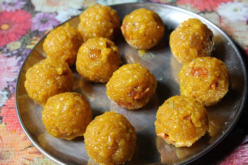 boondhi ladoo is made 