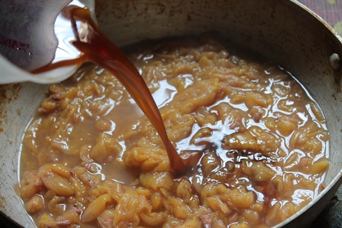 add jaggery syrup