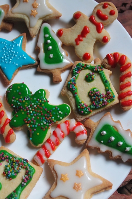 variety of christmas cookies decorated