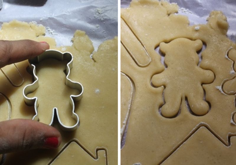 different shape of sugar cookies