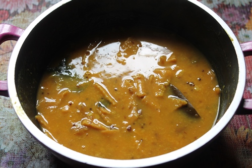 dal dhokli is cooked