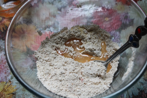 add oil to dhokli dough