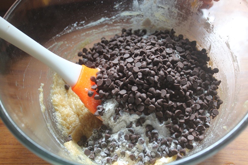 chocolate chips added