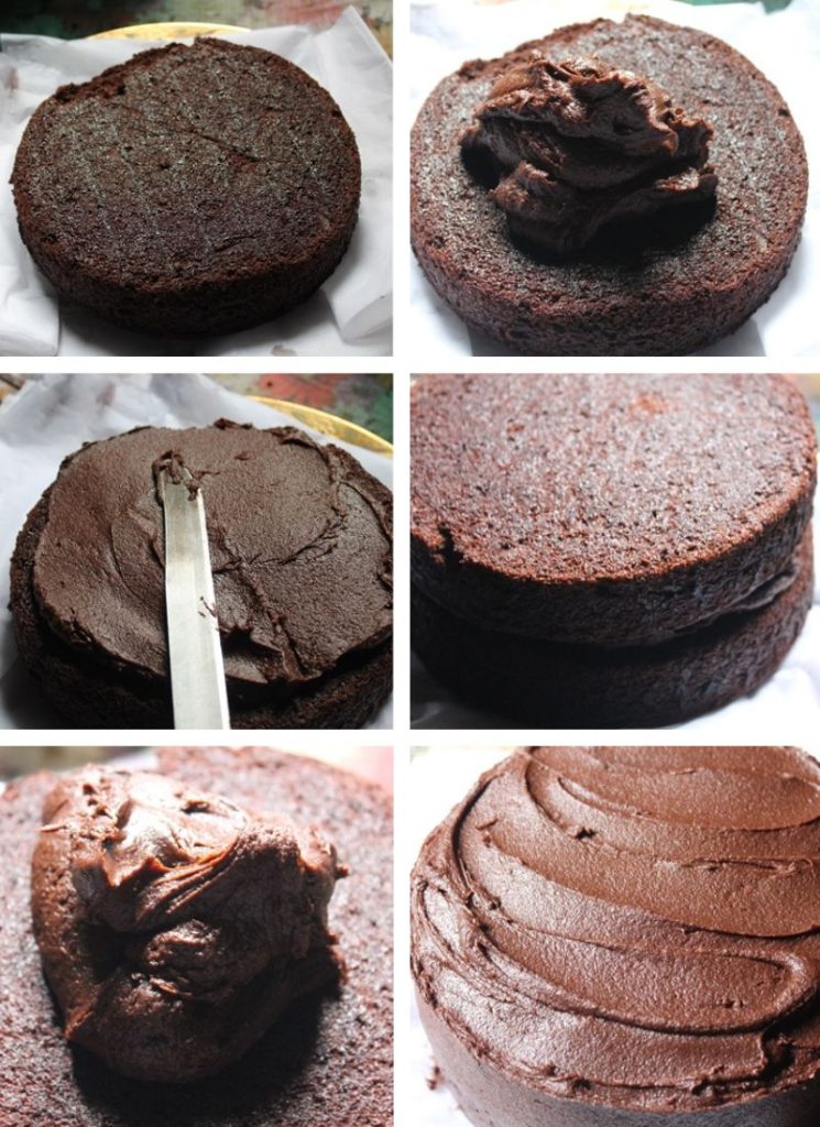 how to frost chocolate cake