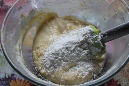 add the remaining of the dry ingredients