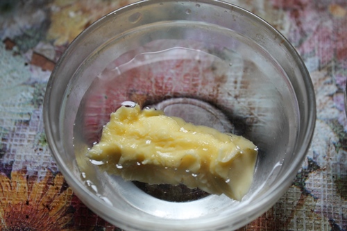 take butter and water