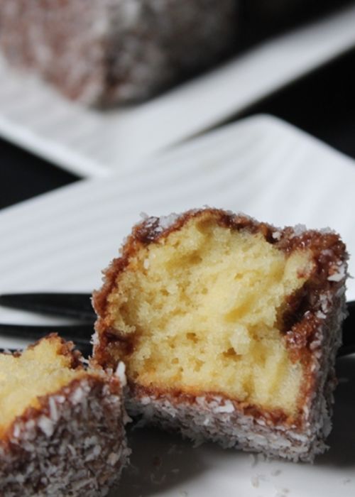 inside texture of lamingtons