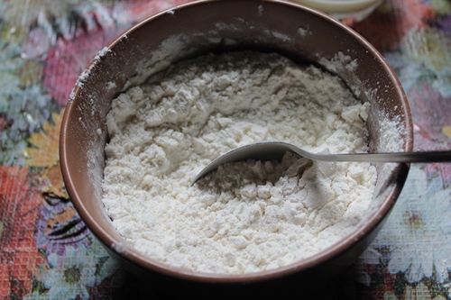 dry ingredients mixed