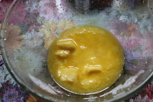 take soft butter in a bowl