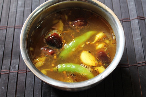 rasam made with lemons