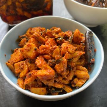 Raw Mango Thokku Recipe   Mangai Thokku Recipe - 15