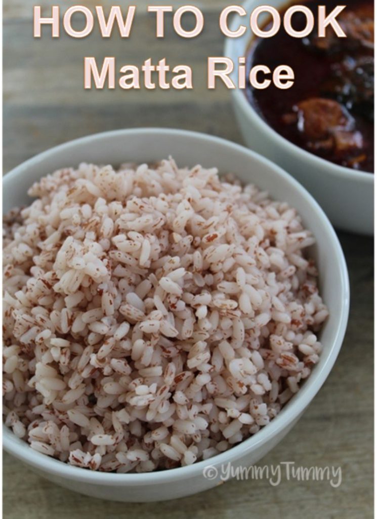 cooked kerala red rice