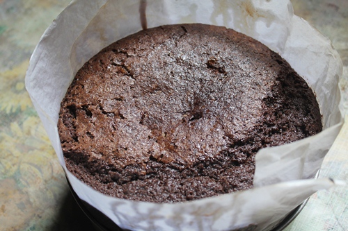 mud cake baked