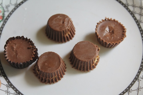 chocolate covered peanut butter cups