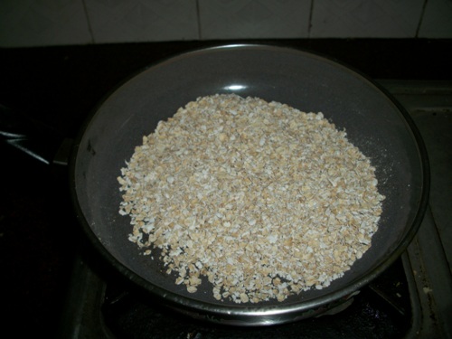 dry roast oats for few minutes