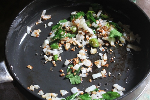 cook onion till golden