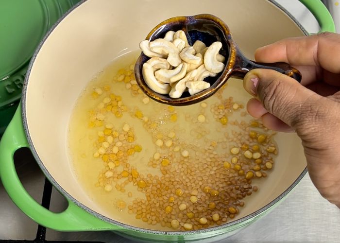 add cashews