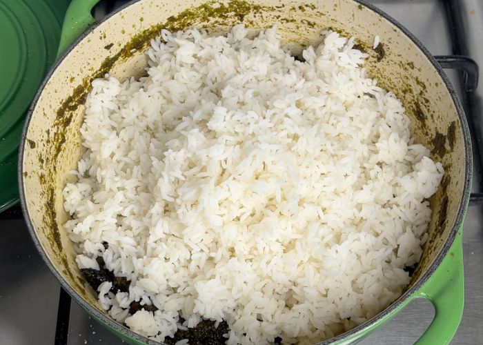 add cooked rice