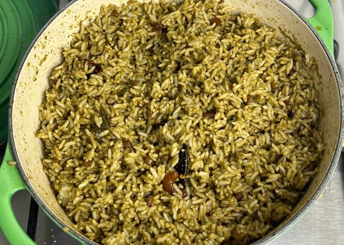 mint rice aka pudina rice