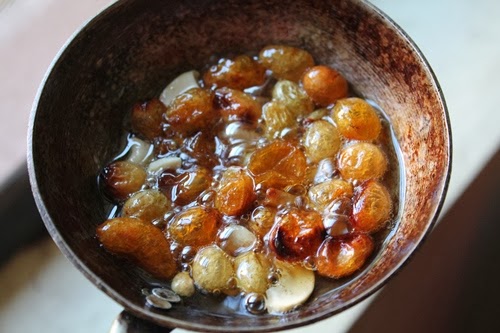 fry nuts till golden