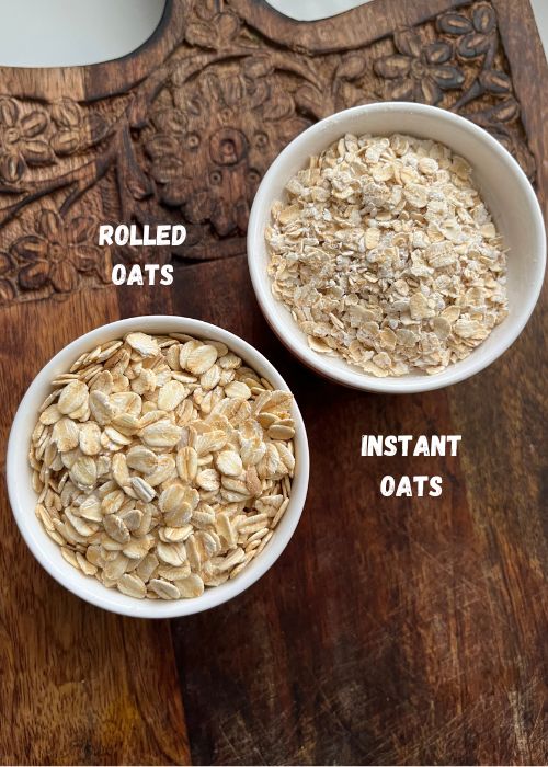 instant oats and rolled oats