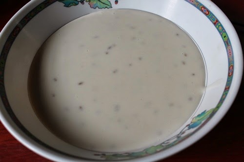 achappam batter taken in a bowl