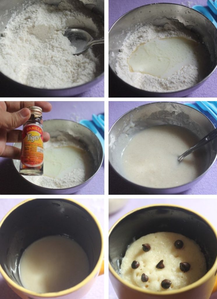 how to make vanilla mug cake 