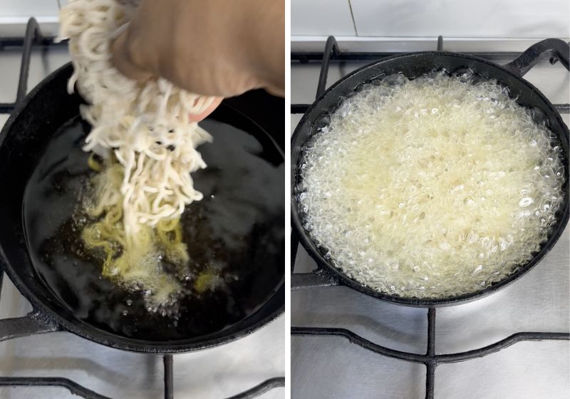 deep fry noodles