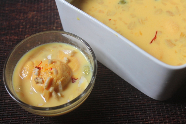 chilled instant rasmalai