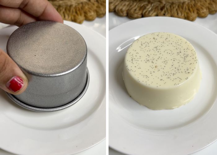 un mould panna cotta