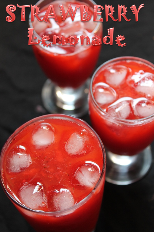 refreshing strawberry lemonade