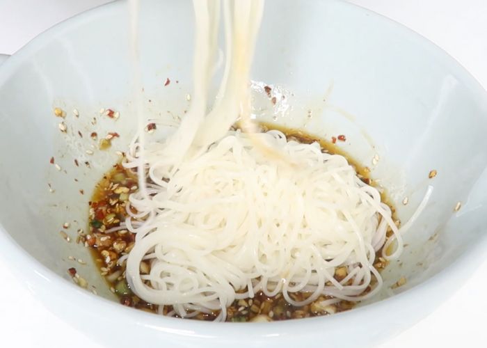 add cooked noodles