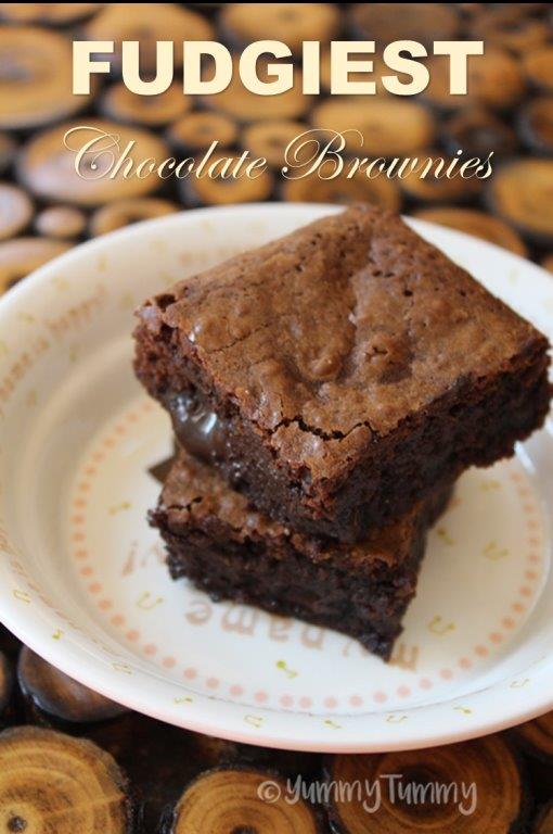 gooey fudgy brownies top wrinkly texture