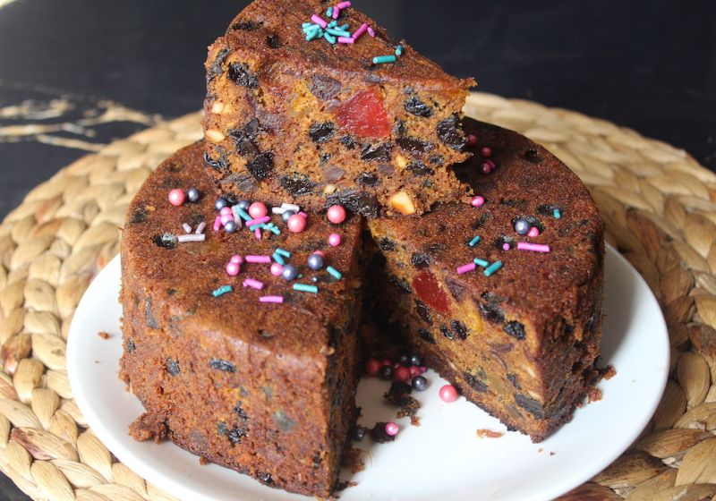 Plum Cake Recipe  No Soak Non Alcoholic Fruit Cake Recipe