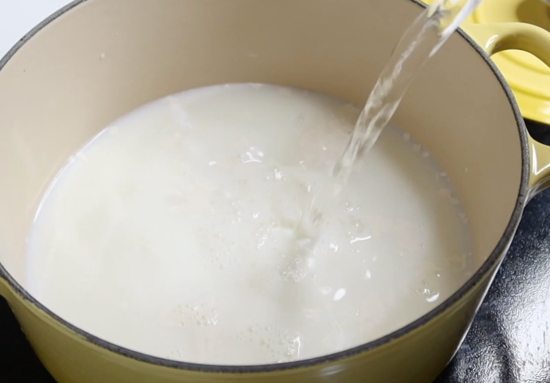 add water to milk