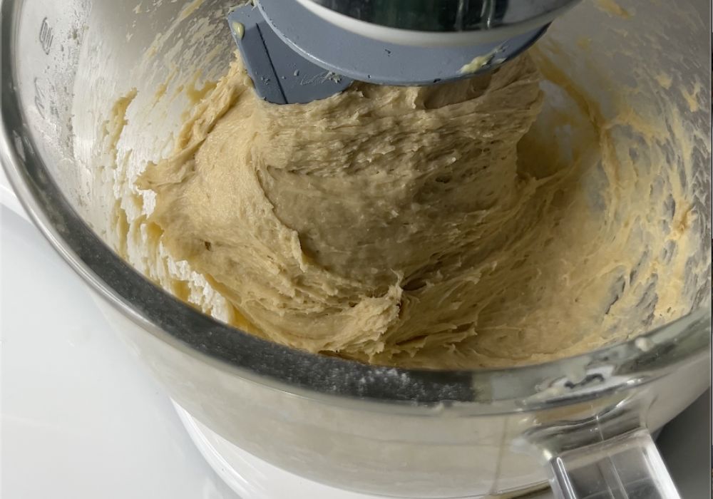 knead the mix in stand mixer