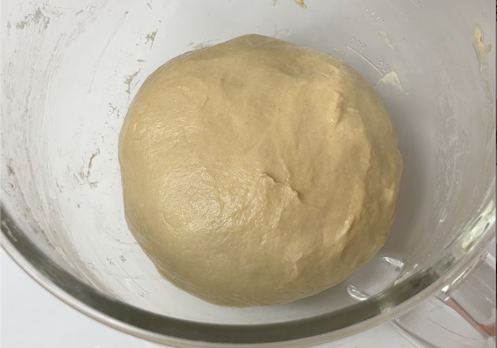 smooth dinner rolls dough ready to proof