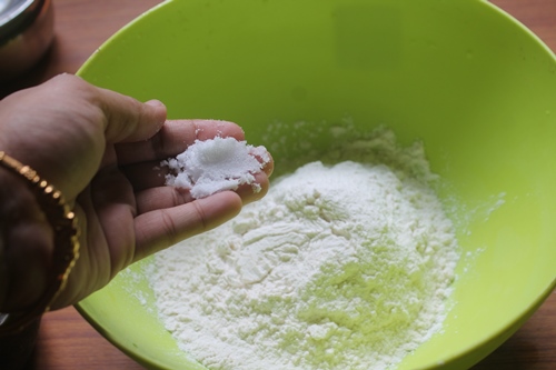 add salt to flour