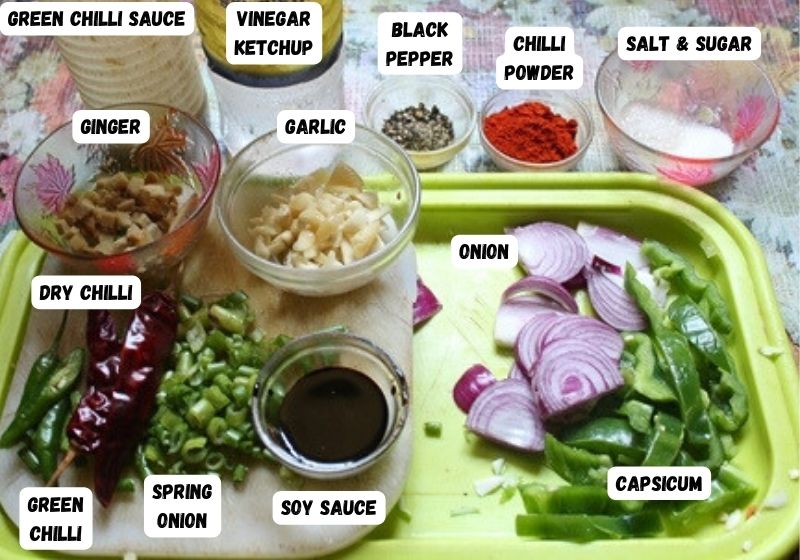 ingredients for chilli chicken 