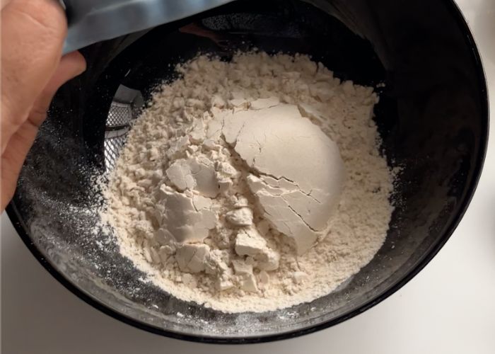 take wheat flour in a bowl