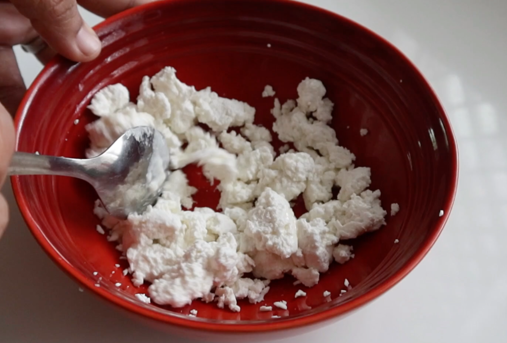 Homemade cottage cheese