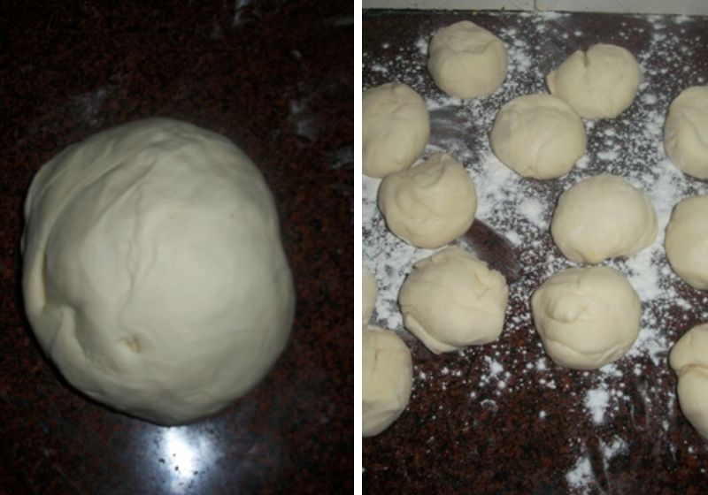 divide dough equal portions