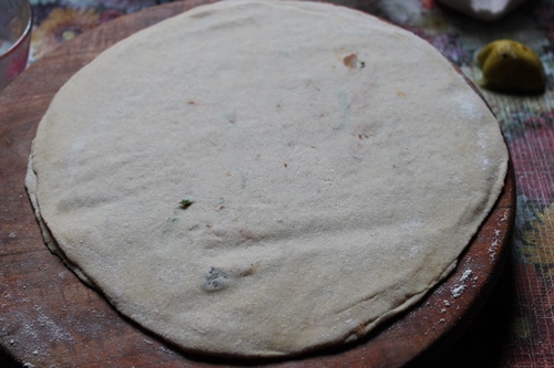 rolled aloo paratha