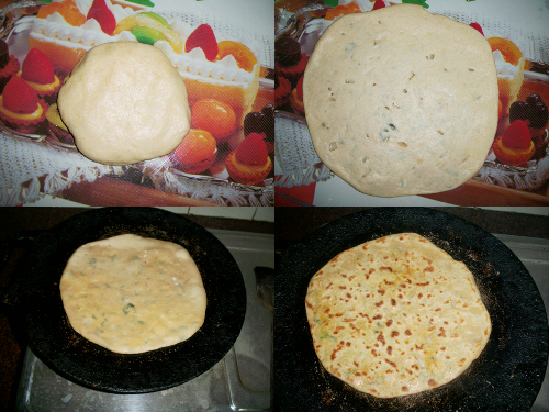 cook aloo paratha till golden