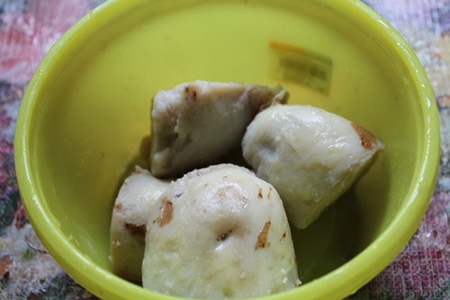 boiled potatoes