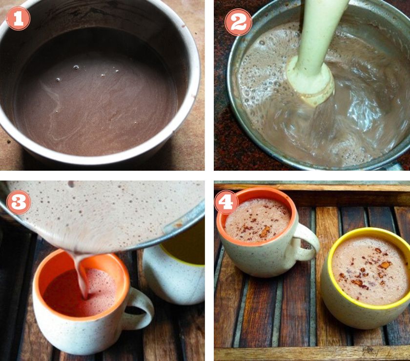 how to make Cafe Style Hot Chocolate