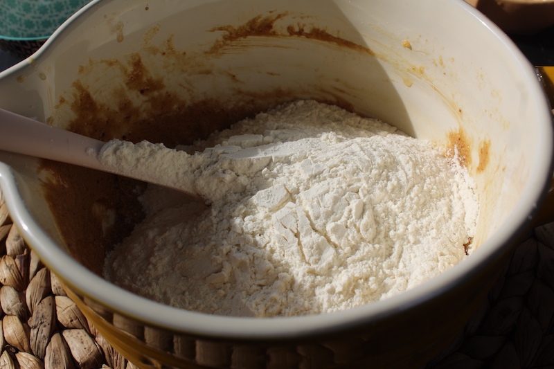 add in plain flour